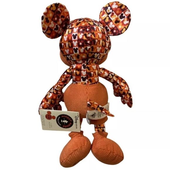 NWT Mickey Mouse Memories Orange Corduroy Soft Toy Series 7 of 12 - Picture 2 of 4